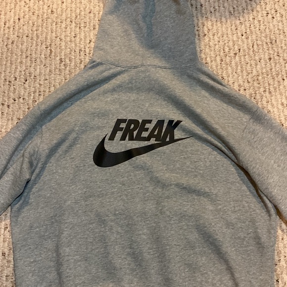 Nike and Giannis Greek Freak collab. Grey hoodie size large. - Picture 4 of 4